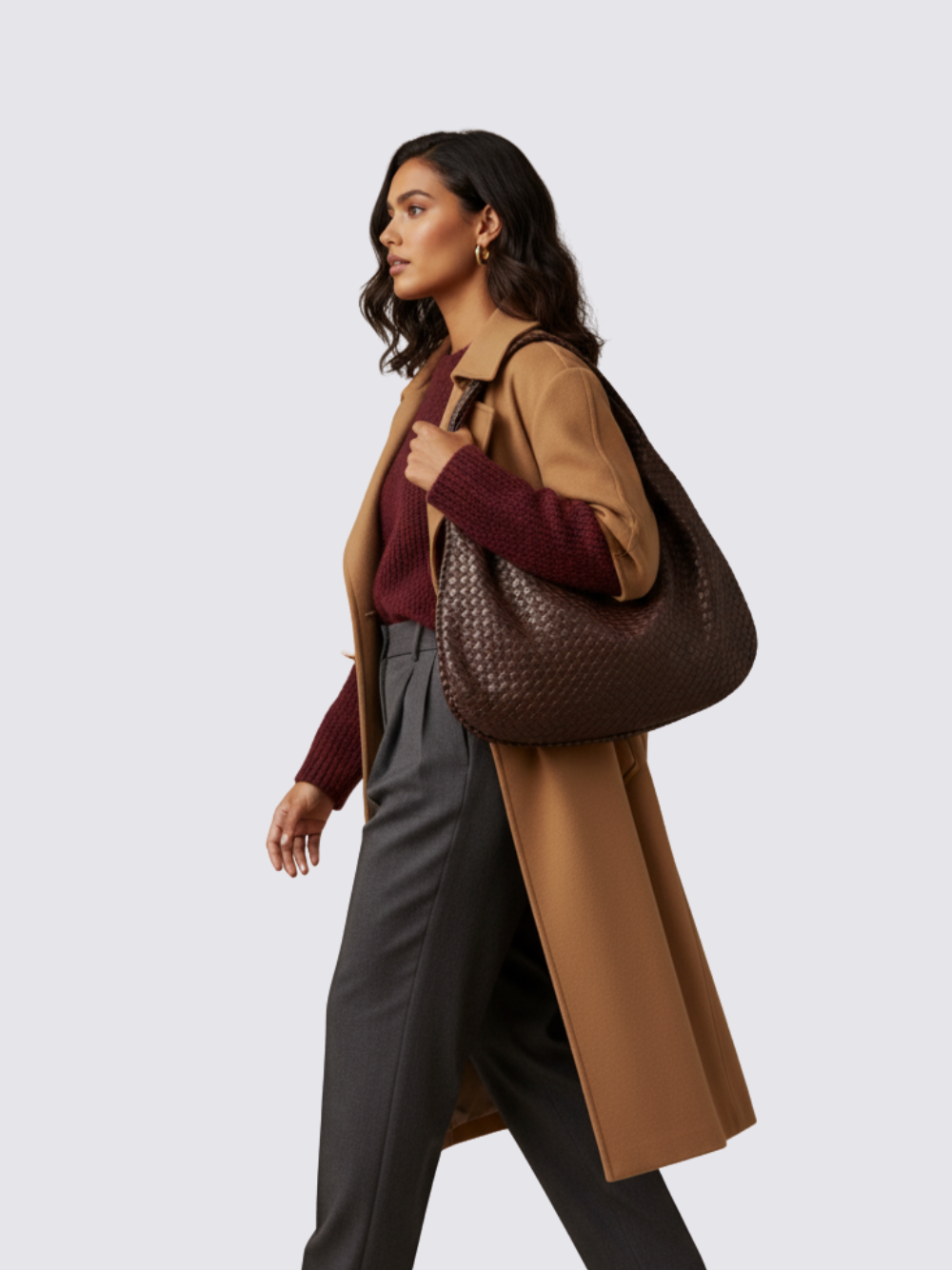 Medium Bogota Tasche - Burgunderrot