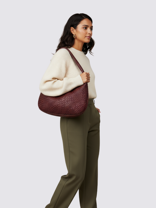 Medium Bogota Tasche - Burgunderrot