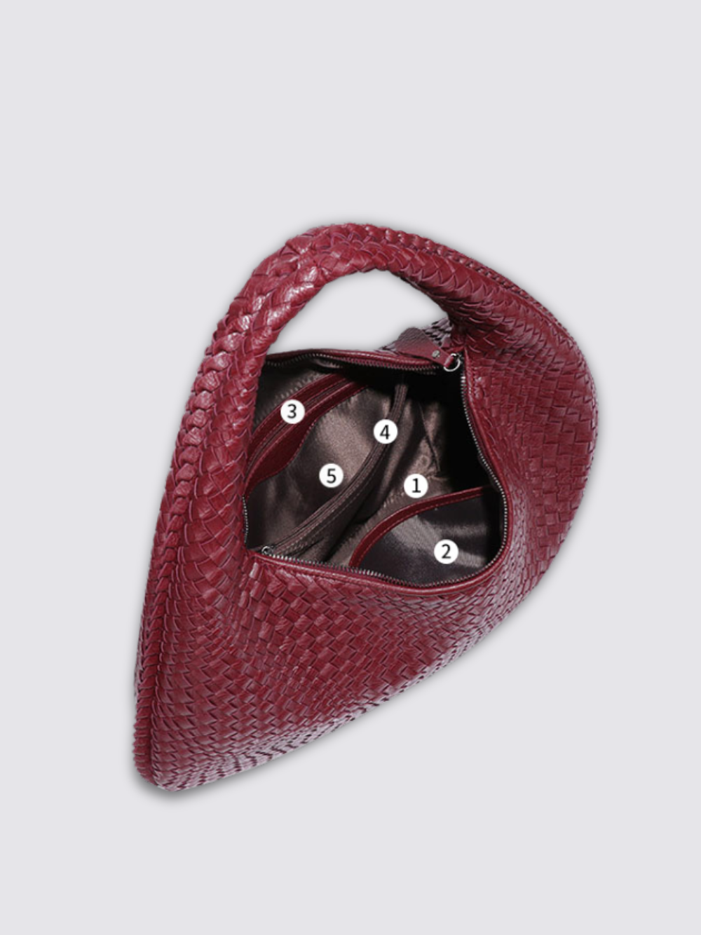 Medium Bogota Tasche - Burgunderrot