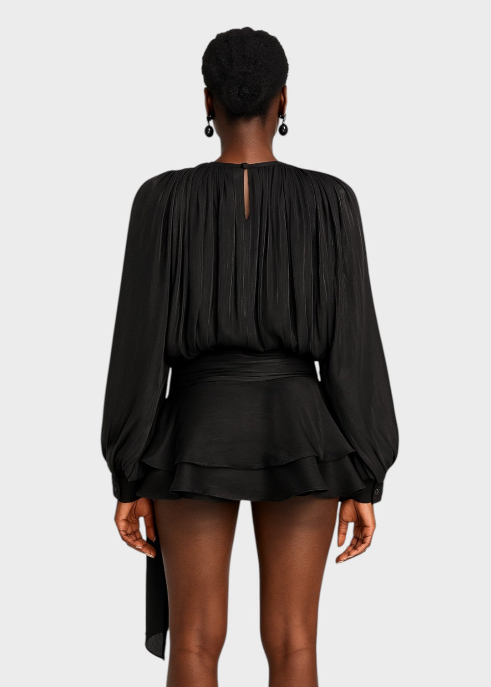 Kurzes plissiertes Kleid