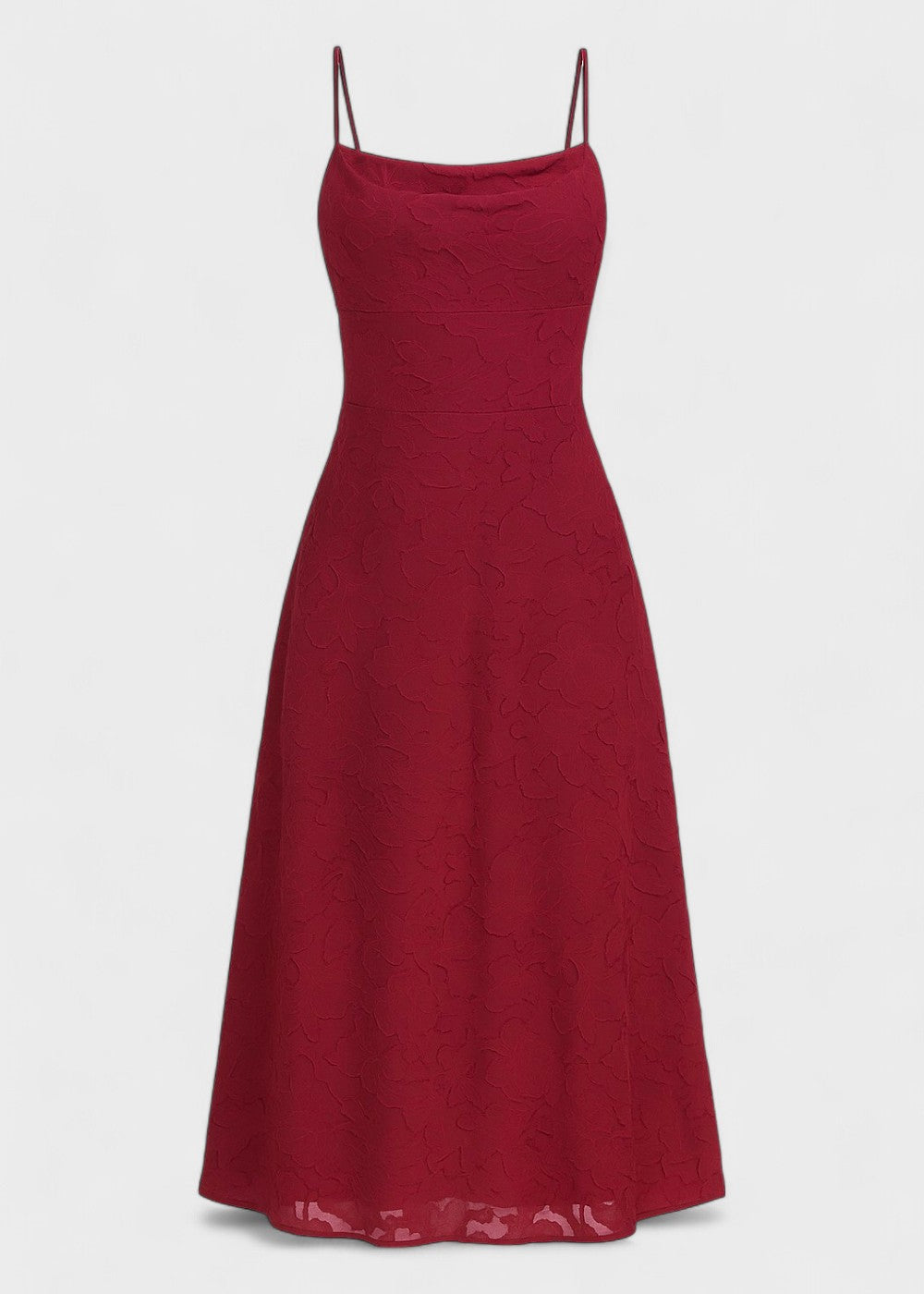 Langes Kleid mit Blumen und rückenfrei