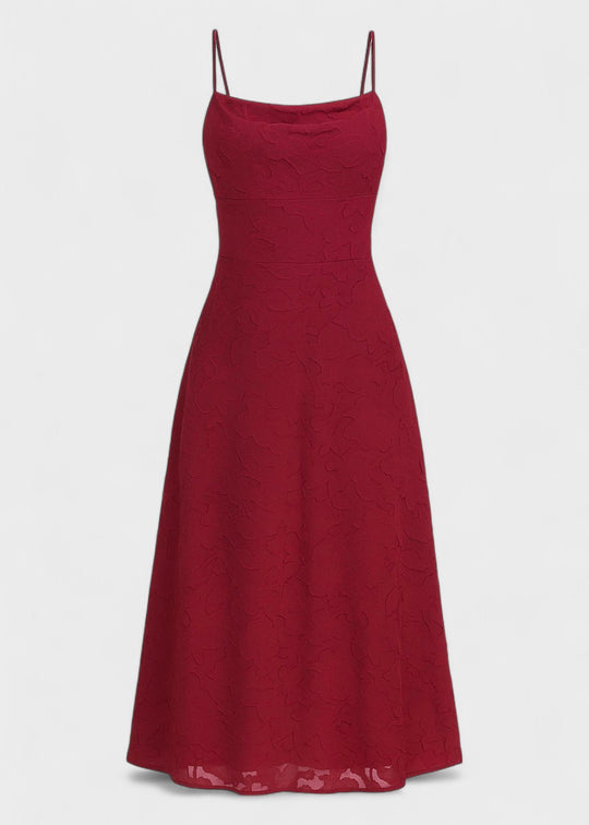 Langes Kleid mit Blumen und rückenfrei