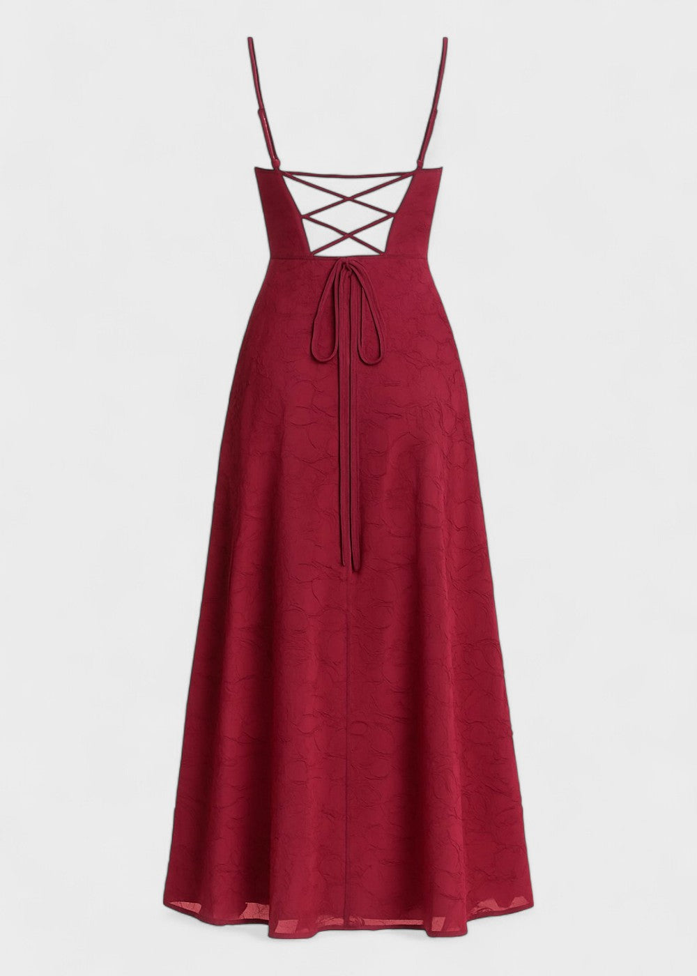 Langes Kleid mit Blumen und rückenfrei